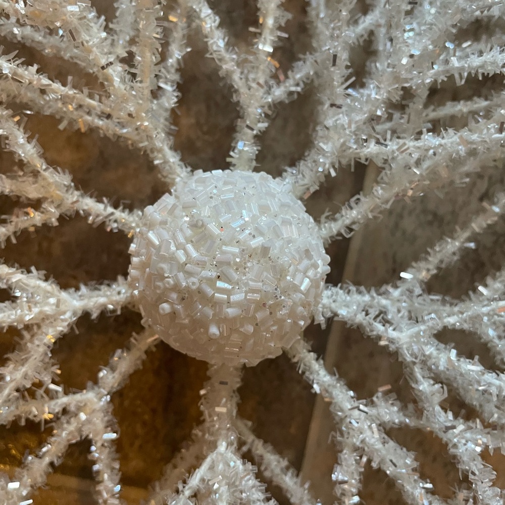 Sparkling White Snowflake Tree Topper - Picture 4 of 6